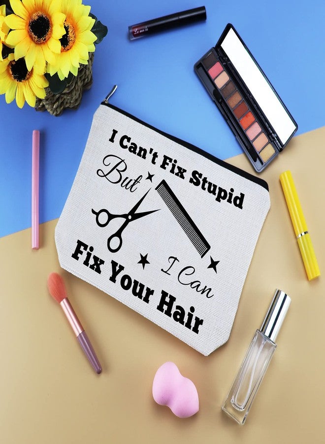 Mikela Hairdresser Gifts Hair Stylist Makeup Bag Hair Stylist Gifts Cosmetic Bags Funny Hair Dresser Gift Cosmetic Pouch Zipper Makeup Case Christmas Inspirational Graduation Gift for Hairdresser - Image 3