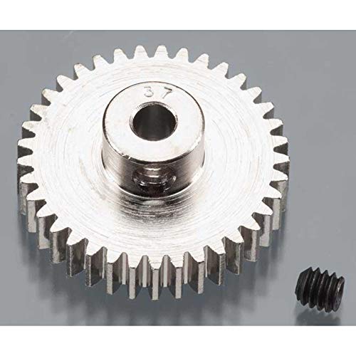 Robinson Racing 1037 Hard Nickel Plated Steel Motor Pinion Gear 18 Bore 48 Pitch 37 Tooth - Image 1