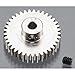 Robinson Racing 1037 Hard Nickel Plated Steel Motor Pinion Gear 18 Bore 48 Pitch 37 Tooth - Image 2