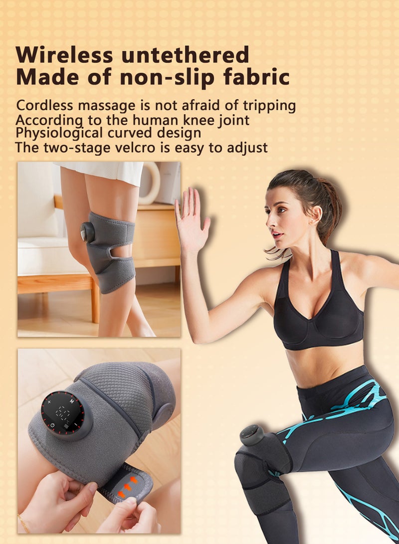 Generic Electric Wireless Heating Therapy Knee Massager, with Herbal Mugwort, Ultra-Long Battery Life, 5 Temperature Adjustments, 5 Massage Modes, Suitable for Knees, Shoulders, Elbows  - Image 5