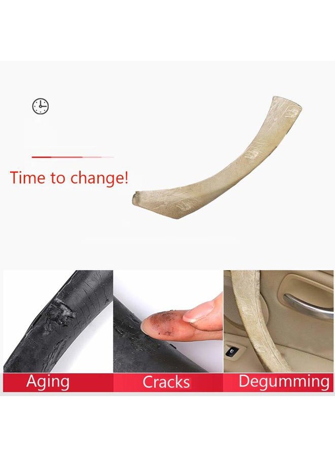 Jaronx مقبض باب لسيارة بي إم دبليو 3 سيريز E90/E91، مقبض الباب الأمامي الأيمن/مقبض الباب الخلفي الأيمن، غطاء خارجي، أغطية تزيين داخلية للأبواب (يتناسب مع: بي إم دبليو 323 325 328 330 335) - Image 2