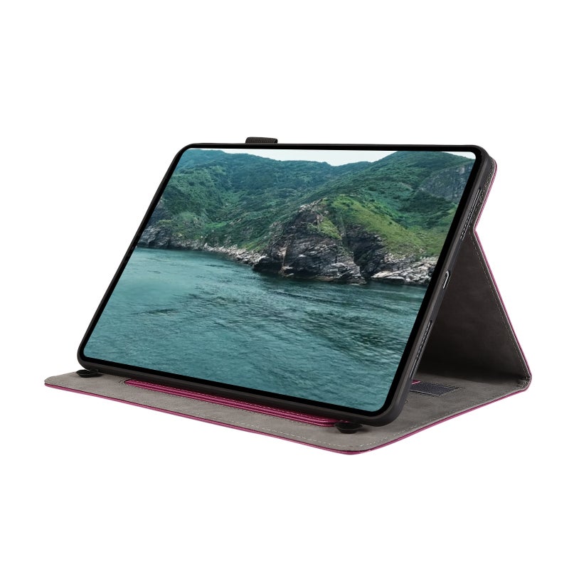 erorex For Xiaomi Pad 5 / 5 Pro Litchi Texture Leather Sucker Tablet Case(Purple) - Image 5