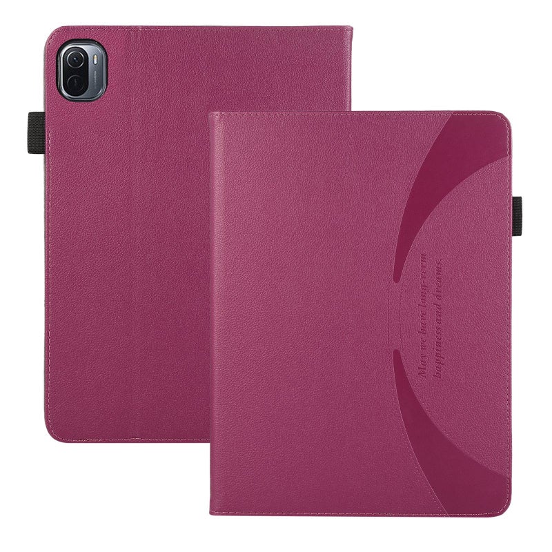 erorex For Xiaomi Pad 5 / 5 Pro Litchi Texture Leather Sucker Tablet Case(Purple) - Image 2