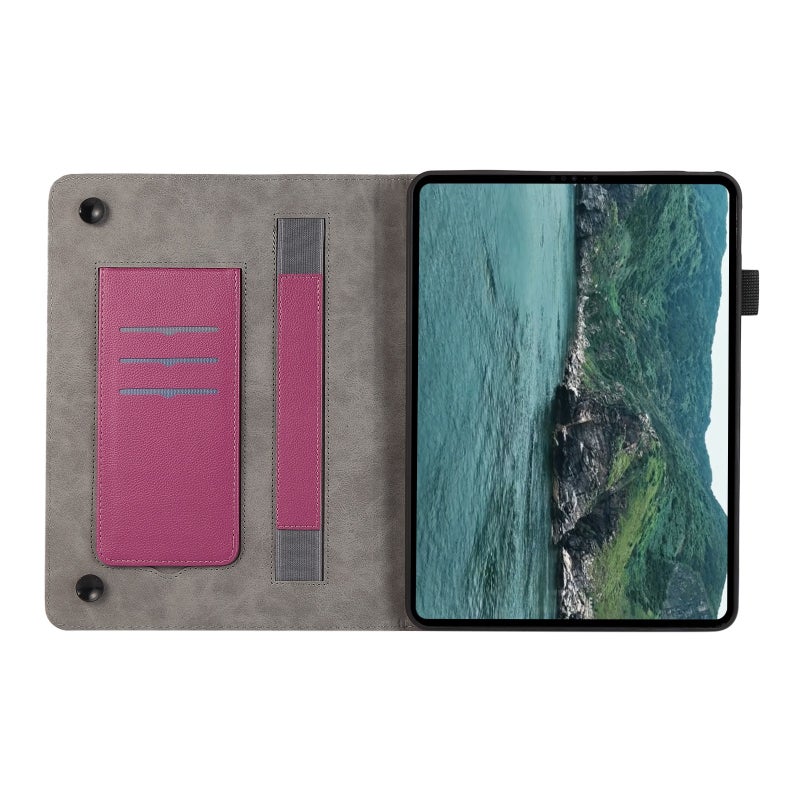 erorex For Xiaomi Pad 5 / 5 Pro Litchi Texture Leather Sucker Tablet Case(Purple) - Image 3