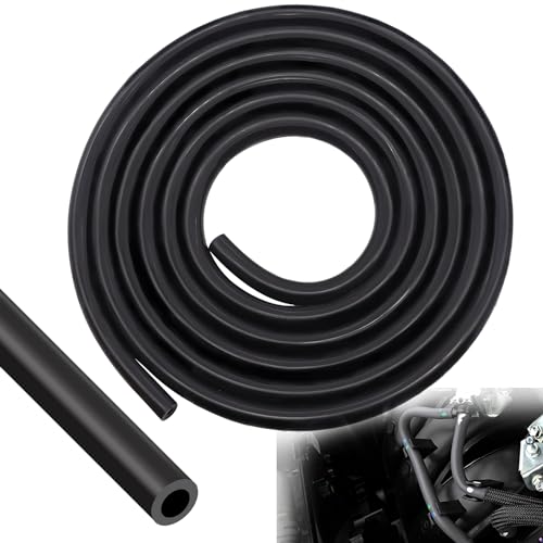 Taiss 66FT Vacuum Hose Automotive3810mm High Performance 130PSI Vacuum Lines Automotive High Temperature Silicone Vacuum TubeBlack - Image 1