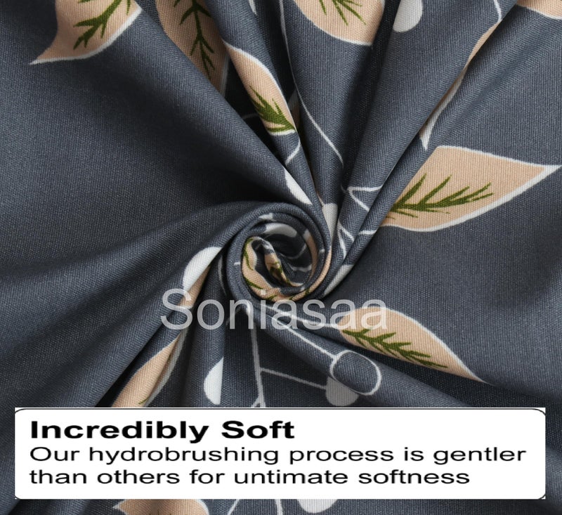 Soniasaa 315 TC Cotton Feel All Around Elastic Fitted Bedsheet, Elastic Fitted Bedsheet Single Size Bedsheet for Single Bed with 1 Pillow Cover, Size - 72 x 36 x 8 Inche Color - Image 3