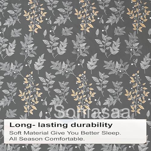 Soniasaa 315 TC Cotton Feel All Around Elastic Fitted Bedsheet, Elastic Fitted Bedsheet Single Size Bedsheet for Single Bed with 1 Pillow Cover, Size - 72 x 36 x 8 Inche Color - Image 2