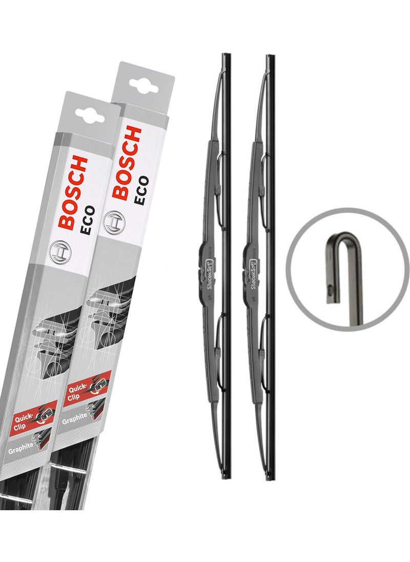 BOSCH Hyundai Accent Blue Front Wiper Set (2011-2019) Eco  - Image 1