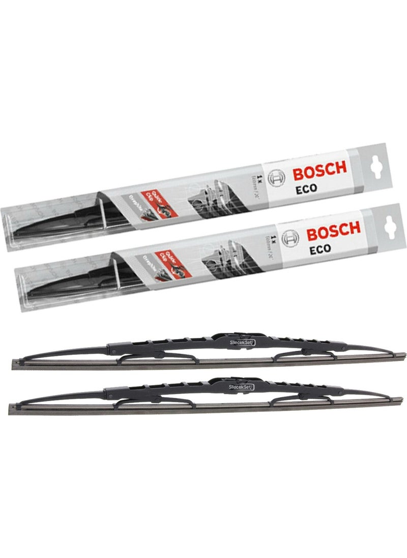 BOSCH Hyundai Accent Blue Front Wiper Set (2011-2019) Eco  - Image 2