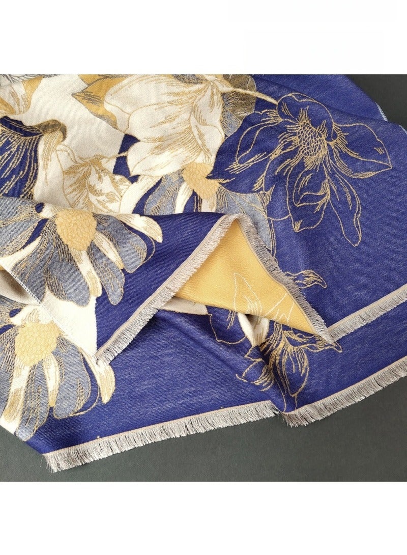 TAYYIB NOOR Luxury Ultra Soft Comfort Blanket & Shawl Wrap - Imitation Cashmere, Warm Thick Winter Scarf for Women, Versatile Cape for Evening Dressing, Perfect for Home Comfort & Stress Relief Gift - Image 5