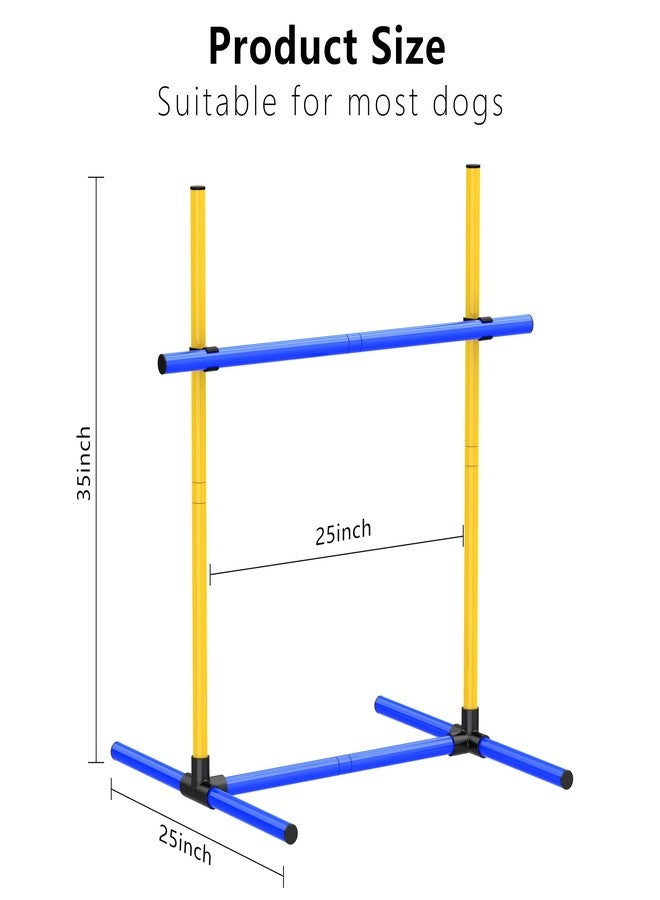 MAICOBI Dog Agility Course Backyard Set 2-Piece Agility Training Equipment with Jump Bar,– Indoor/Outdoor Dog Obstacle Course & Exercise Playset (2) - Image 5