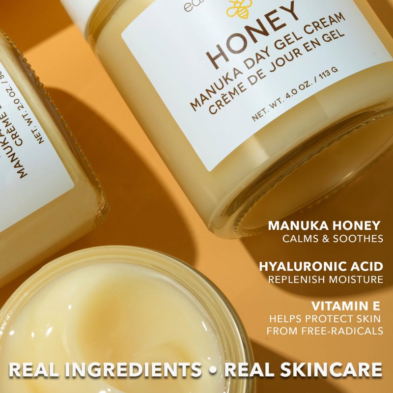Earth To Skin Honey Manuka Day Gel Cream â€“ Lightweight Face Moisturizer with Hyaluronic Acid & Vitamin E â€“ 4.0 fl oz - Image 3