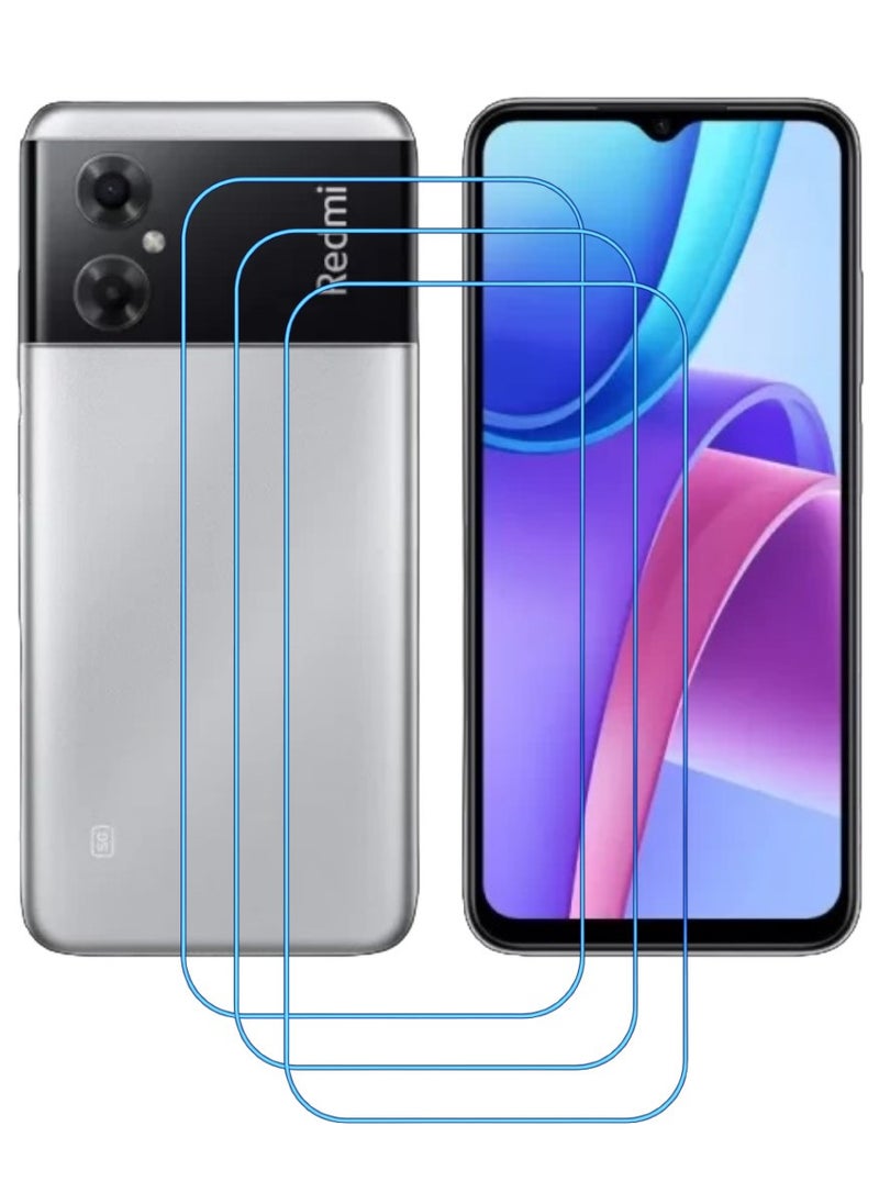 ACLIX 3 Pieces Antistatic ESD Dustproof Premium Quality High Definition Clear Tempered Glass Screen Protector Designed For Xiaomi Redmi Note 11R - Image 1