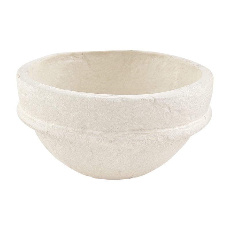 Mud Pie Paper Mache Bowl Small 3 x 5 dia White