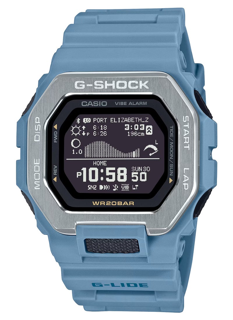 G-SHOCK - G-Lide Ocean Blue Digital Surf Watch GBX-100-2A - Image 1