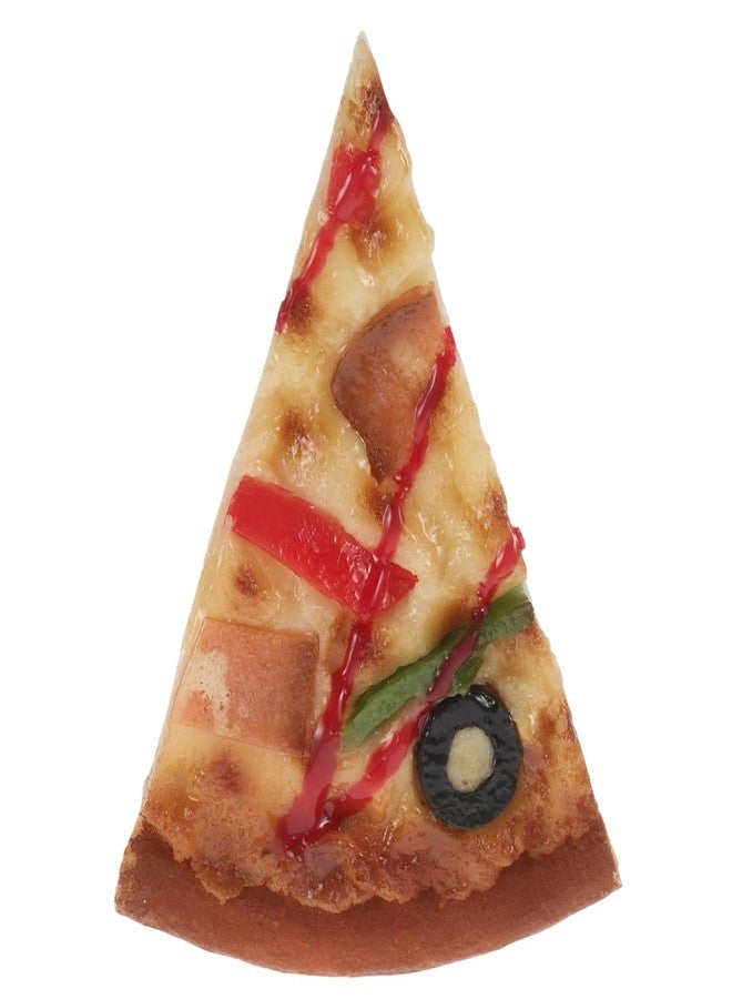 ifundom Realistic Faux Pizza Slice Model 3.54X2.55X0.78In Artificial Pizza Slice for Home Decoration Kitchen Decor Photography Prop and Pretend Play Food - Image 1