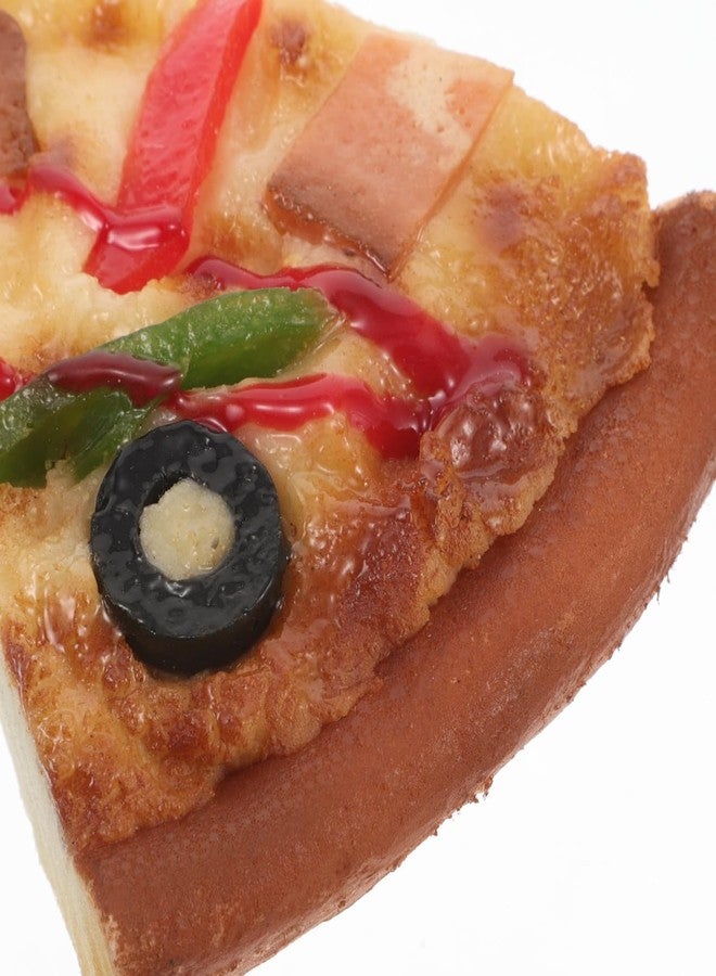 ifundom Realistic Faux Pizza Slice Model 3.54X2.55X0.78In Artificial Pizza Slice for Home Decoration Kitchen Decor Photography Prop and Pretend Play Food - Image 3