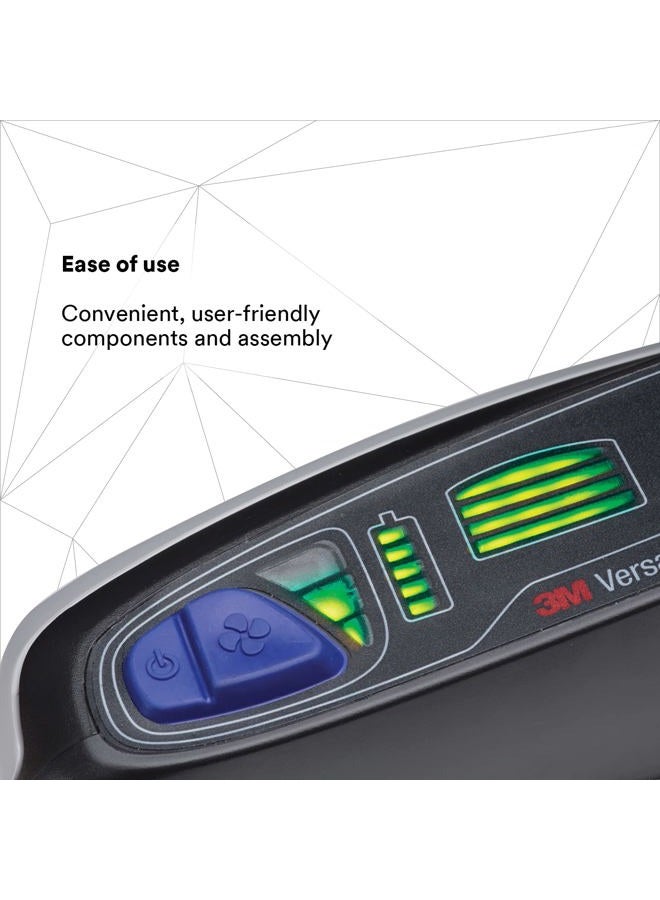3M Versaflo Powered Air Purifying Respirator PAPR Assembly TR-617N/37342(AAD), HC Batt, BT-30 B-Tube, EC Belt, 1 EA/Case - Image 2