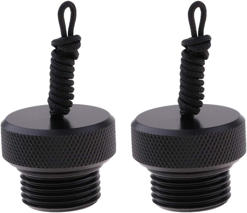 LEIPUPA 2Pcs Threaded plug cap Scuba Tank Valve End Cap (ID. 0.6 inch) Accessory Part - Image 2