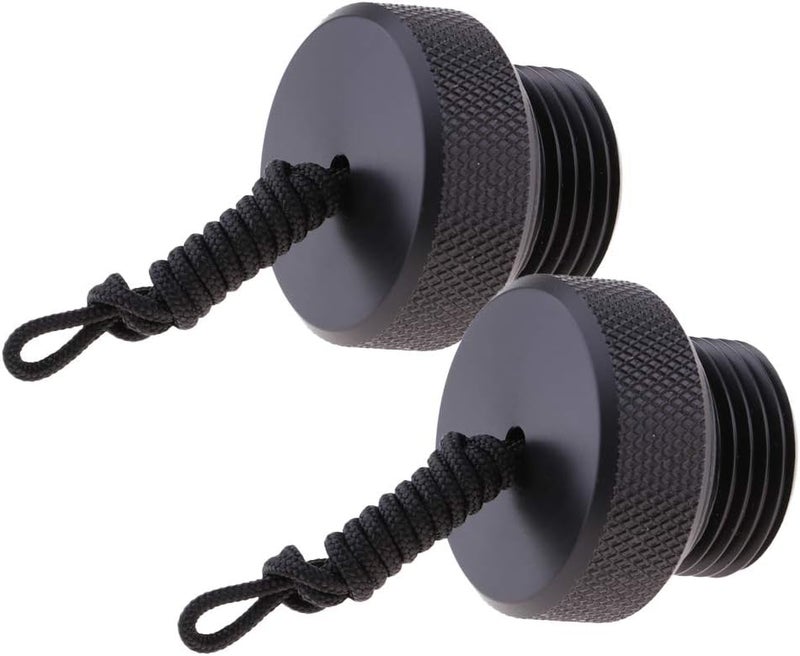 LEIPUPA 2Pcs Threaded plug cap Scuba Tank Valve End Cap (ID. 0.6 inch) Accessory Part - Image 1