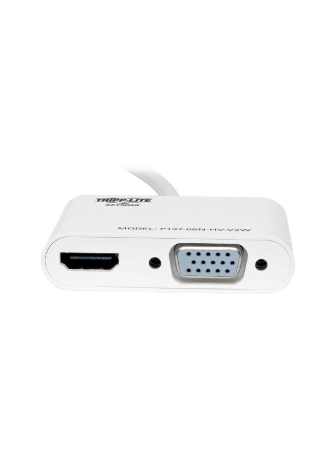 تريب لايت محول تريب لايت P137-06N-HV-V2W من Mini DisplayPort 1.2 إلى HDMI وVGA بدقة 4K - Image 2