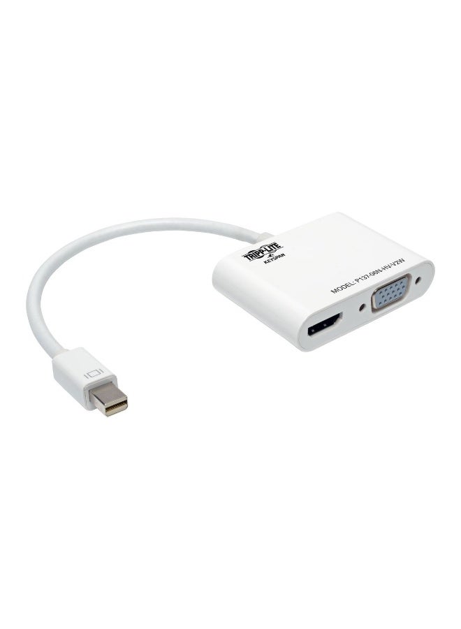 تريب لايت محول تريب لايت P137-06N-HV-V2W من Mini DisplayPort 1.2 إلى HDMI وVGA بدقة 4K - Image 1