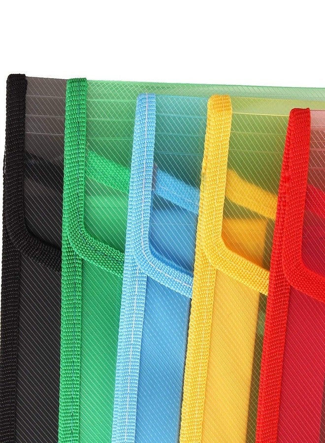 Peeplvalue Envelope Folder, Transparent Poly-Plastic A3 Documents File,Drawing Paper Storage Bag with Snap Button Brief Bag for Document (Pack of 3) - Image 3