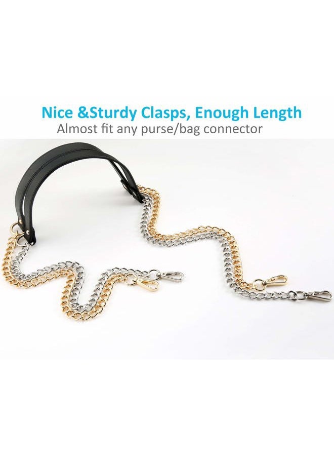 UTreers حقيبة كتف بسلسلة - جلد أسود، سلسلة ذهبية، مقاس واحد - Image 5
