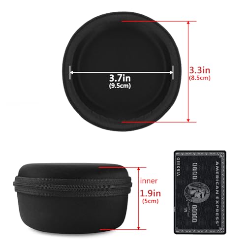 Geekria Shield Headphones Case Compatible with Koss Porta Pro PP, Sony Xperia Ear Duo True, Replacement Hard Shell Travel Carrying Bag (Black) - Image 4