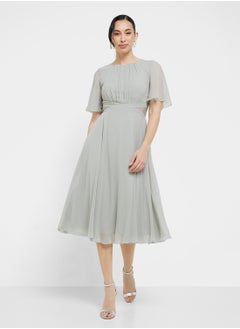 Little Mistress Waterlily Lace Insert Midi Dress  - Image 4
