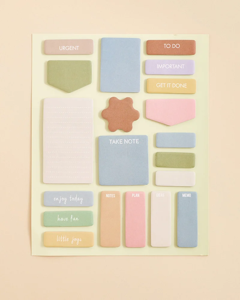 Redtag Assorted Sticky Notes 20 Piece Set