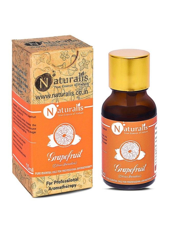 Naturalis - Essence Of Nature Grapefruit Essential Oil 100% Pure Natural & Undiluted Therapeutic Grade For Skin Care Hair Care And Aromatherapy 15Ml - Image 1