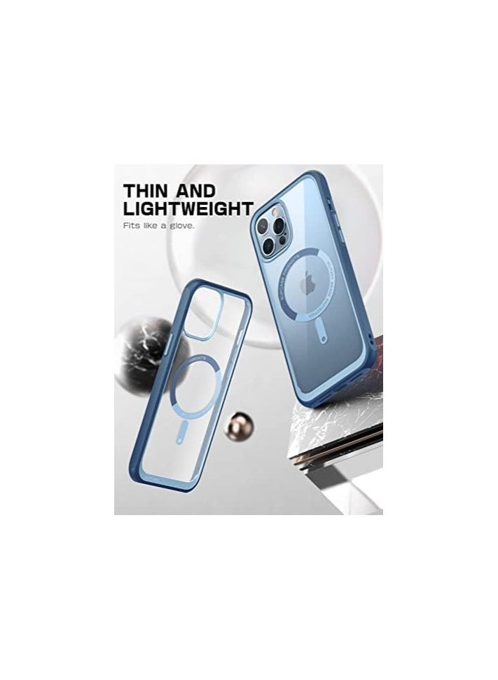 SUPCASE [Unicorn Beetle Mag Series] Case Designed For iPhone 13 Pro, 6.1" (2021), Premium Hybrid Protective Clear Case Compatible With MagSafe - Azure - Image 3