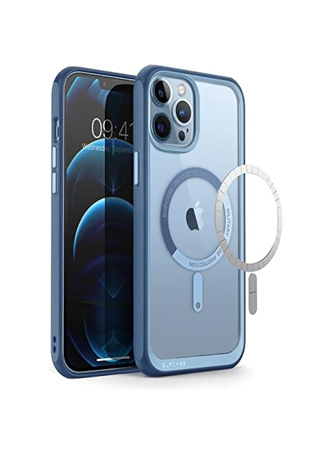 SUPCASE [Unicorn Beetle Mag Series] Case Designed For iPhone 13 Pro, 6.1" (2021), Premium Hybrid Protective Clear Case Compatible With MagSafe - Azure - Image 1