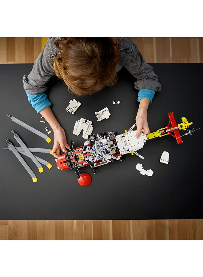 ليغو Technic Airbus H175 Rescue Helicopter 42145 Toy Building Kit For Kids Aged 11+; A Search And Rescue Toy Helicopter To Build And Explore; Learn How A Helicopter Works (2,001 Pieces)