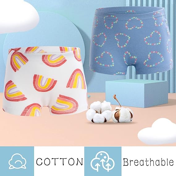 TEDDYIFY Kids Series Baby Underwear Little Girls' Cotton Boyshort Panties (Colors and Prints May Vary) - Image 3