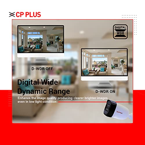 CP PLUS كاميرا بولت خارجية CP PLUS بدقة 5 ميجابكسل مع IR | عدسة 3.6 مم حتى مسافة 20 متر IR | أقصى 25 إطار في الثانية@5 ميجابكسل (إخراج فيديو 16:9)، أبيض - CP-USC-TC51PL2-V3 - Image 2