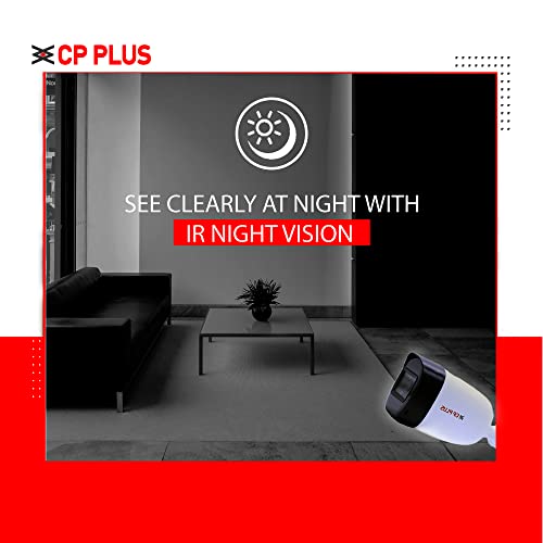 CP PLUS كاميرا بولت خارجية CP PLUS بدقة 5 ميجابكسل مع IR | عدسة 3.6 مم حتى مسافة 20 متر IR | أقصى 25 إطار في الثانية@5 ميجابكسل (إخراج فيديو 16:9)، أبيض - CP-USC-TC51PL2-V3 - Image 3