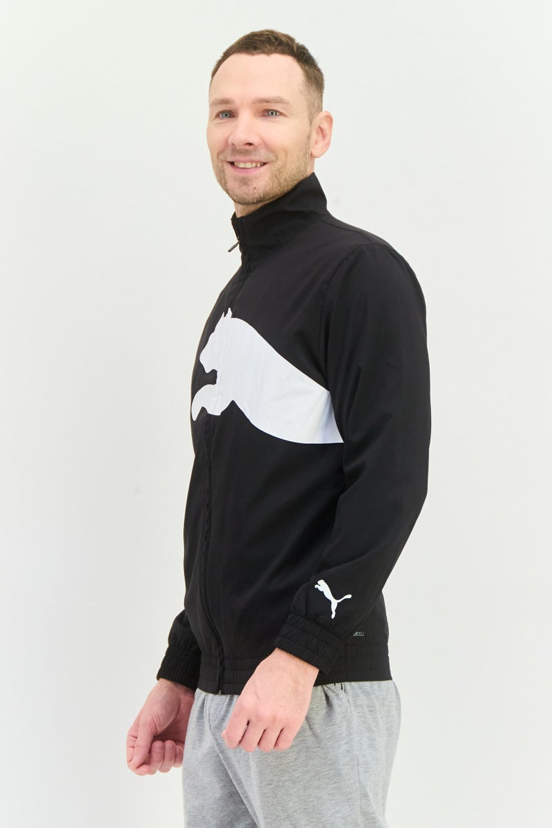 PUMA Men Sportswear Fit Long Sleeves Training Jacket, Black/White - Image 2