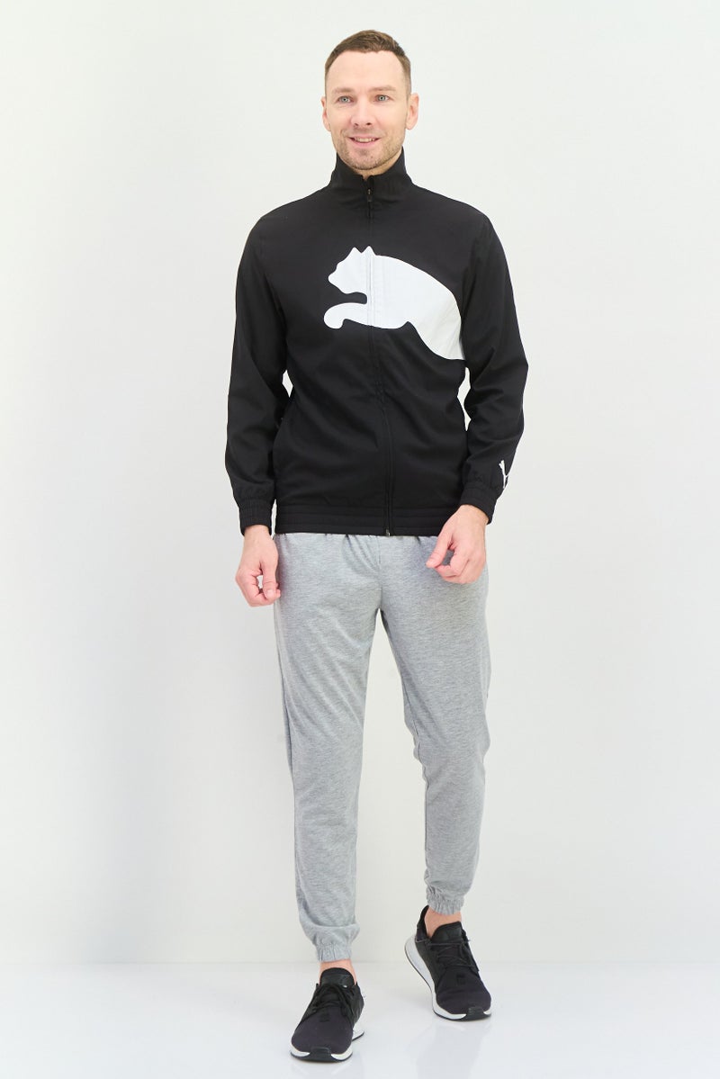 PUMA Men Sportswear Fit Long Sleeves Training Jacket, Black/White - Image 4