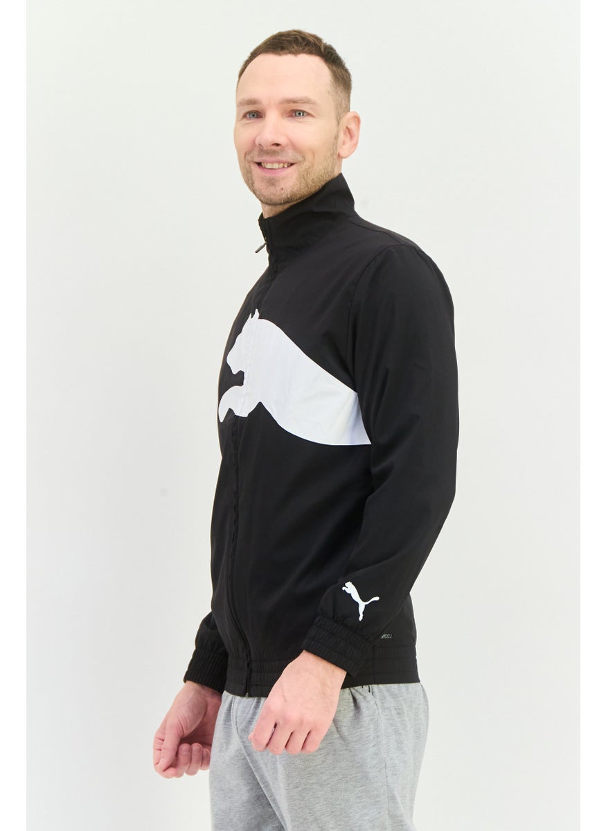 PUMA Men Sportswear Fit Long Sleeves Training Jacket, Black/White  - Image 2