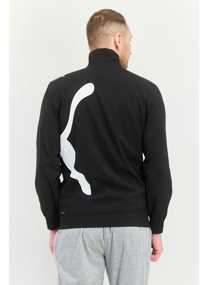PUMA Men Sportswear Fit Long Sleeves Training Jacket, Black/White  - Image 3