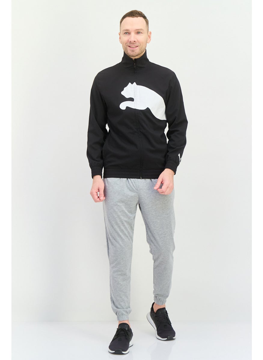 PUMA Men Sportswear Fit Long Sleeves Training Jacket, Black/White  - Image 4