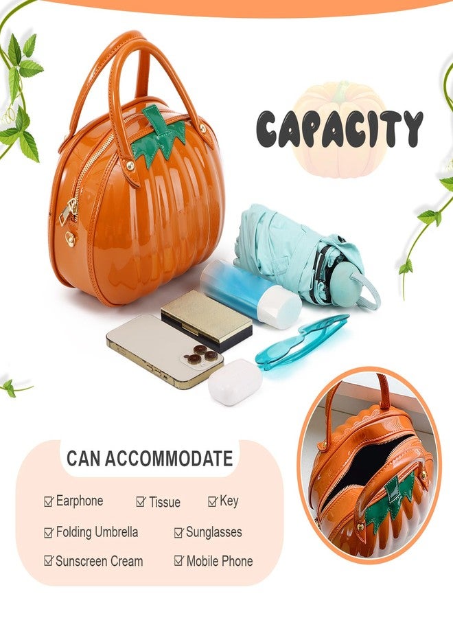 LUI SUI Halloween Pumpkin Shoulder Bag Halloween Purse for Women Novelty Pumpkin Tote Purse Bag - Image 5