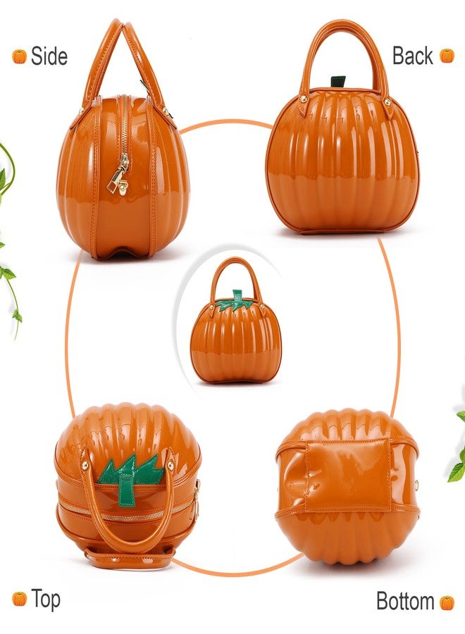 LUI SUI Halloween Pumpkin Shoulder Bag Halloween Purse for Women Novelty Pumpkin Tote Purse Bag - Image 2