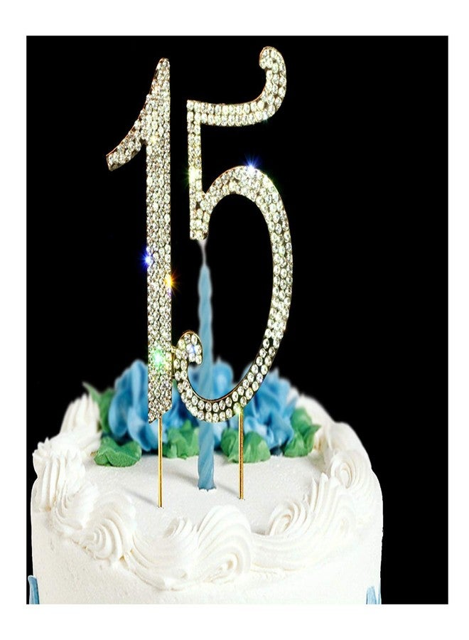 Scotamalone15 Cake Topper Premium Bling Rhinestone Diamond Gems - Image 1