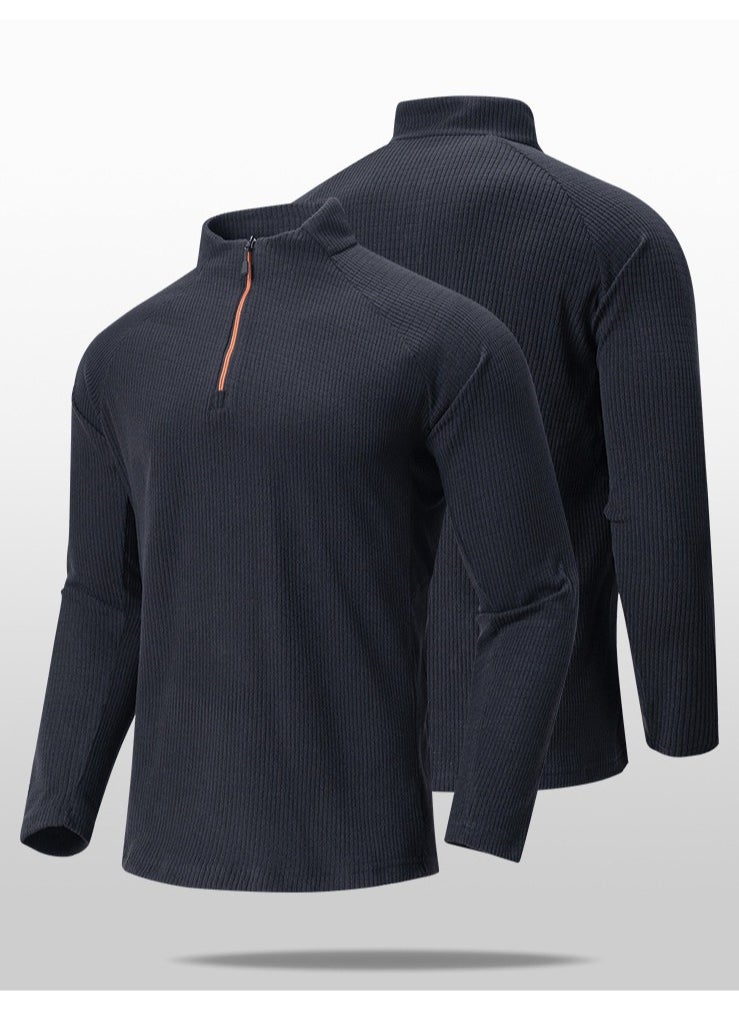 KUYING New Standing Collar Checkered Sports Top  - Image 2