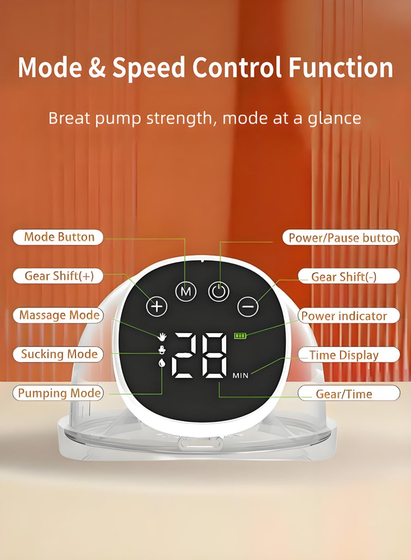 Koogis Wearable Breast Pump Hands Free Low Noise, Electric Breast Pump Comes with 24mm Flanges, 6 oz, 2 Pack - Image 4