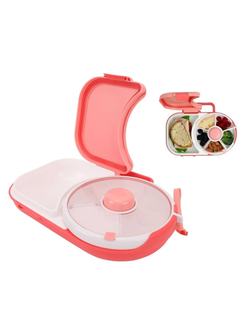 Oasisgalore Kids Leakproof Lunchbox with Compartments - Portable for School (Pink) - Image 1