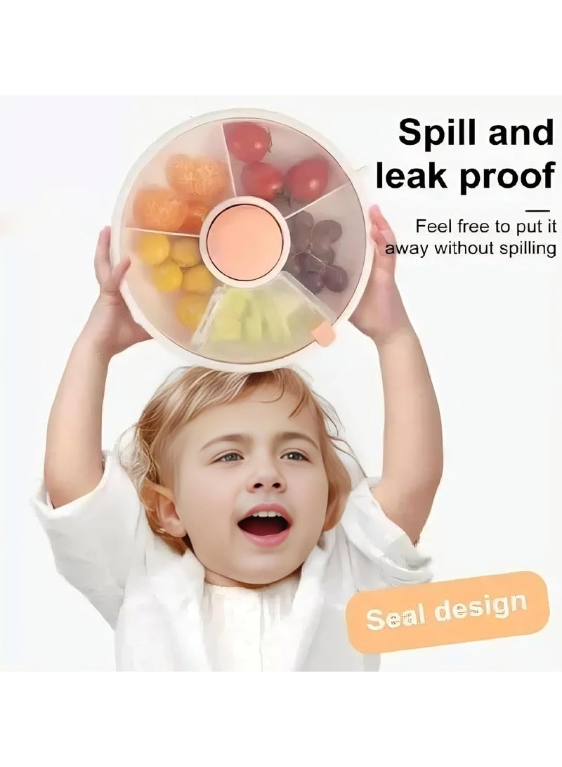 Oasisgalore Kids Leakproof Lunchbox with Compartments - Portable for School (Pink) - Image 4